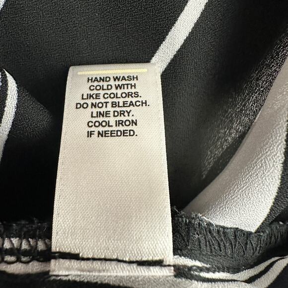 Cato Womens Top Size L Sleeveless Stripe Asymmetrical Bold Modern Artsy Layered - Picture 5 of 8